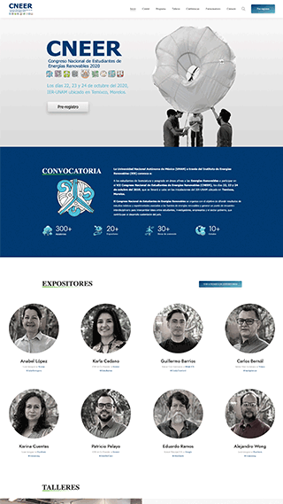 Diseño de página web para CNEER 2020